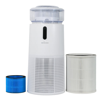 Purificator de aer cu umidificator ECOZEN AquaPure 8301, HEPA + Carbon + UV-C, 50 m²